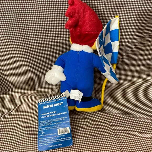 Vintage Team Woody NASCAR Plush Toy Woody Woodpecker #63 - Picture 2 of 5